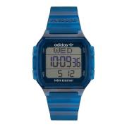 Herenhorloge Digitaal One GMT Adidas , Blue , Heren