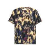 Korte Mouw Ronde Hals Katoenen Tee Isabel Marant , Multicolor , Heren