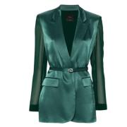 Stijlvolle Jassen voor Vrouwen Pinko , Green , Dames