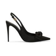 Zwarte platte schoenen Elegante stijl Dolce & Gabbana , Black , Dames