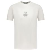 Witte Katoenen Regular Fit T-shirt C.p. Company , White , Heren