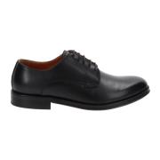 Leren Heren Veterschoenen Nerogiardini , Black , Heren