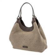 Bruine Leren Tote Tas Aw24 Gianni Chiarini , Brown , Dames