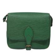 Pre-owned Leather louis-vuitton-bags Louis Vuitton Vintage , Green , D...