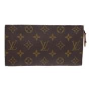 Pre-owned Canvas clutches Louis Vuitton Vintage , Brown , Dames