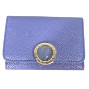 Pre-owned Leather wallets Bvlgari Vintage , Purple , Dames