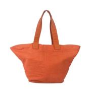 Pre-owned Fabric shoulder-bags Hermès Vintage , Orange , Dames