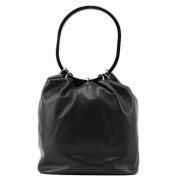 Pre-owned Leather handbags Gucci Vintage , Black , Dames