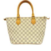 Pre-owned Canvas totes Louis Vuitton Vintage , White , Dames