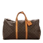 Pre-owned Coated canvas handbags Louis Vuitton Vintage , Brown , Dames