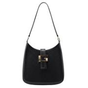 Pre-owned Leather handbags Gucci Vintage , Black , Dames