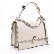 Pre-owned Leather handbags Fendi Vintage , Beige , Dames