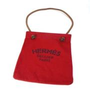 Pre-owned Cotton shoulder-bags Hermès Vintage , Red , Dames