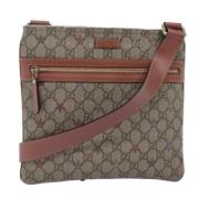 Pre-owned Canvas gucci-bags Gucci Vintage , Beige , Dames