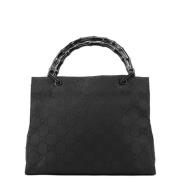 Pre-owned Canvas handbags Gucci Vintage , Black , Dames