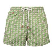 Verstelbare Koord Nylon Zwemshorts Kiton , Green , Heren