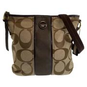 Pre-owned Canvas shoulder-bags Coach Pre-owned , Brown , Dames