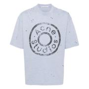 Casual Katoenen T-shirt Acne Studios , Blue , Dames