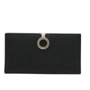 Pre-owned Leather wallets Bvlgari Vintage , Black , Dames