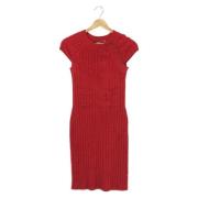 Pre-owned Cotton dresses Chanel Vintage , Red , Dames