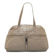 Pre-owned Leather fendi-bags Fendi Vintage , Beige , Dames