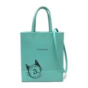 Pre-owned Leather shoulder-bags Tiffany & Co. Pre-owned , Blue , Dames