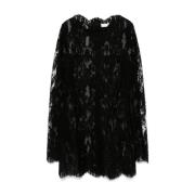 Zwarte Elegante Jurken Saint Laurent , Black , Dames