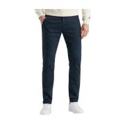 Chino Riser Stretch Broek Cast Iron , Blue , Heren