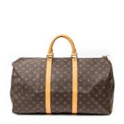 Pre-owned Coated canvas handbags Louis Vuitton Vintage , Brown , Dames