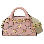 Pre-owned Leather gucci-bags Gucci Vintage , Pink , Dames