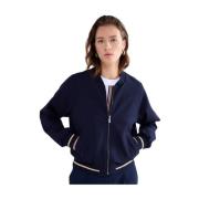 Milano Bomber Coat Summum Woman , Blue , Dames