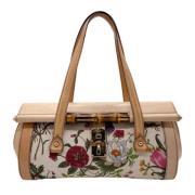 Pre-owned Canvas gucci-bags Gucci Vintage , Beige , Dames