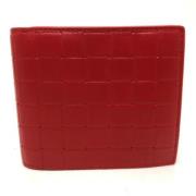 Pre-owned Leather wallets Bottega Veneta Vintage , Red , Dames