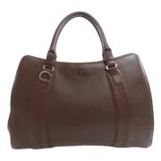 Pre-owned Leather handbags Loewe Pre-owned , Brown , Dames