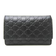 Pre-owned Leather key-holders Gucci Vintage , Black , Unisex