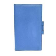 Pre-owned Leather wallets Hermès Vintage , Blue , Unisex