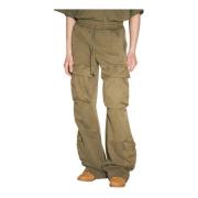 Katoen Fleece Utility Track Broek Entire Studios , Green , Heren