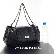 Pre-owned Leather chanel-bags Chanel Vintage , Black , Dames