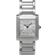 Pre-owned Stainless Steel watches Cartier Vintage , Gray , Dames