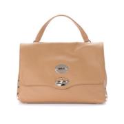 Daily Postina Tas in Cappuccino Leer Zanellato , Brown , Dames