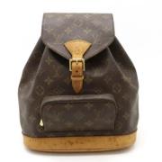 Pre-owned Canvas backpacks Louis Vuitton Vintage , Brown , Dames