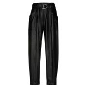 Eco Lederen Comfort Broek Caroline Biss , Black , Dames