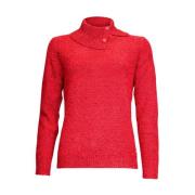 Rolhals Pullover 431154 Roberto sarto , Red , Dames