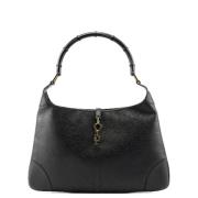 Pre-owned Leather handbags Gucci Vintage , Black , Dames