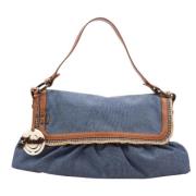 Pre-owned Leather handbags Fendi Vintage , Blue , Dames