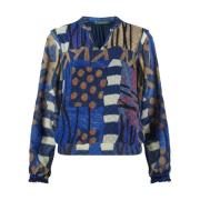 Lange Mouw Blouse Lizzy & Coco , Multicolor , Dames