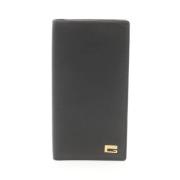 Pre-owned Leather wallets Gucci Vintage , Black , Heren