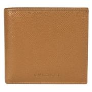 Pre-owned Leather wallets Bvlgari Vintage , Brown , Unisex