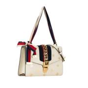 Pre-owned Leather gucci-bags Gucci Vintage , White , Dames