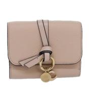 Pre-owned Leather wallets Chloé Pre-owned , Pink , Dames